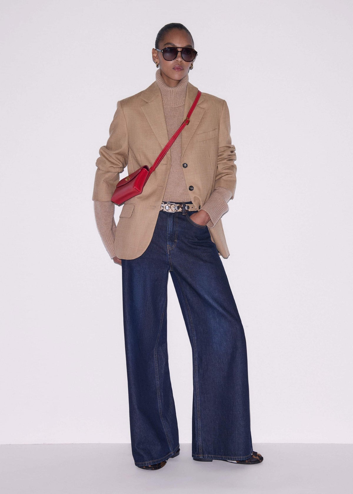ME+EM Brown Icon Oversized Blazer